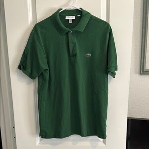 Lacoste Green Polo Shirt Classic Design